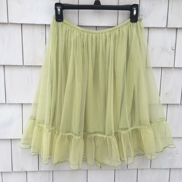 INDISKA Dresses & Skirts - INDISKA• Tulle Skirt Pretty Green Color